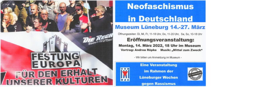 Ausstellung Neofaschismus in Deutschland. Grafik: VVN-BdA Lüneburg.