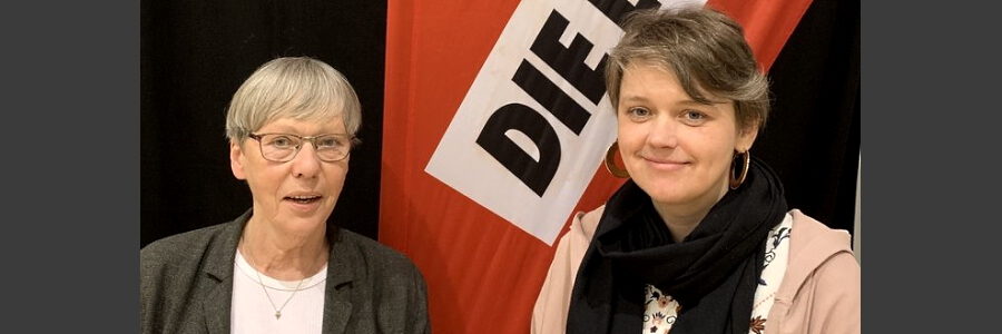 DIE LINKE: Direktkandidatinnen für die Landtagswahl Niedersachsen. Von links: Ruth Rogée, Marianne Esters. Foto: DIE LINKE.