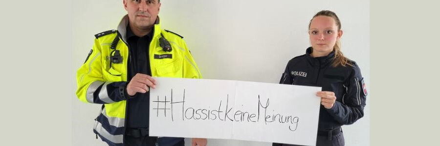 Kampagne gegen Hass im Netz. Foto: Polizeiinspektion Lüneburg.