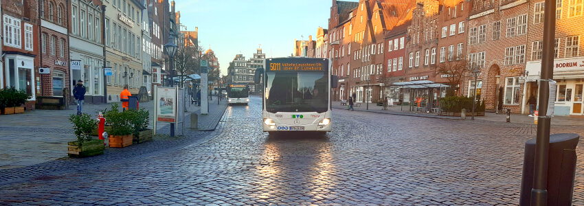Bus Am Sande, Lüneburg. Foto: Lüne-Blog.