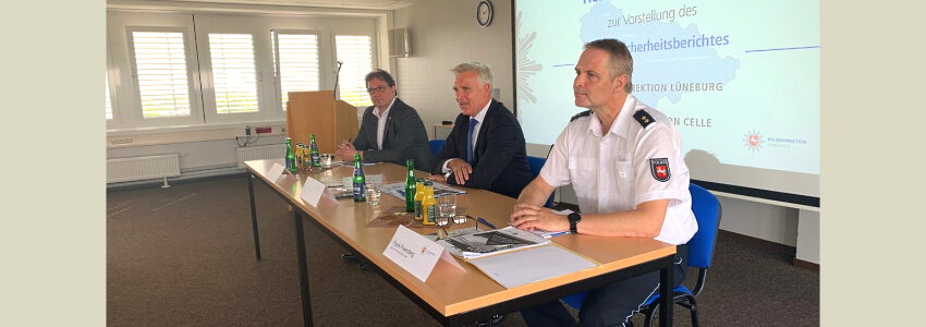 Vorstellung des Sicherheitsberichts am 27.06.2022. Foto: Polizeidirektion Lüneburg.