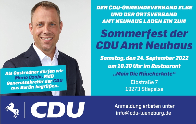 Mario Czaja, 24.09.2022 - Grafik: CDU KV Lüneburg.