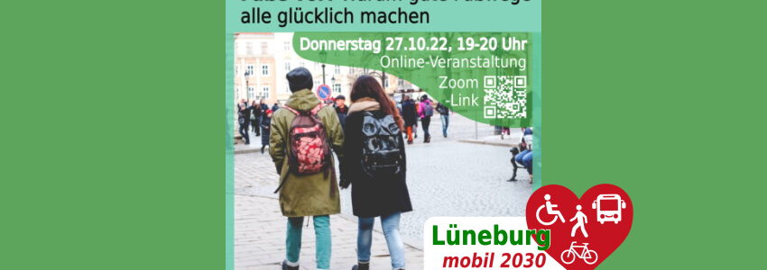 Lüneburg mobil 2030: Fußverkehr. Grafik: Lüneburg mobil 2030.