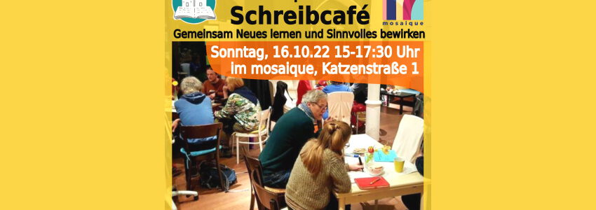 Lünepedia: Schreibcafé am 16. Oktober 2022.