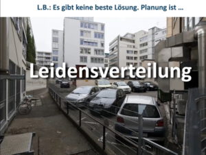 Bertram Weisshaar: Planung als Leidensverteilung.
