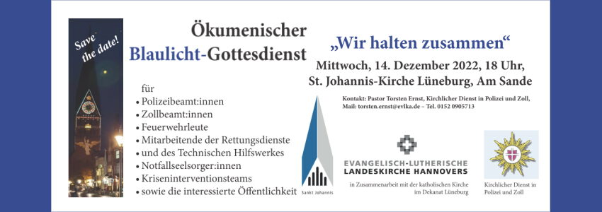 Blaulicht-Gottesdienst am 14.12.2022. Grafik: Polizeidirektion Lüneburg
