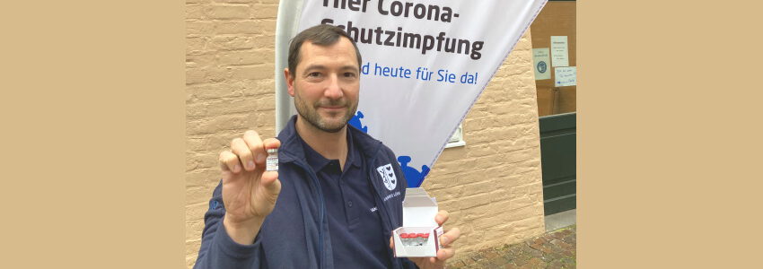 Corona-Impfung, Joschka Schiller. Foto: Landkreis Lüneburg.