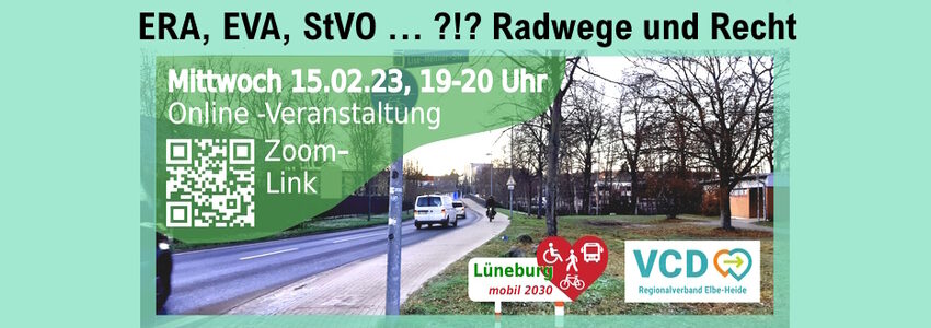 Recht im Radverkehr - 15.02.2023. Grafik: T. Berghof