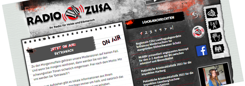 Screenshot Radio ZuSa.
