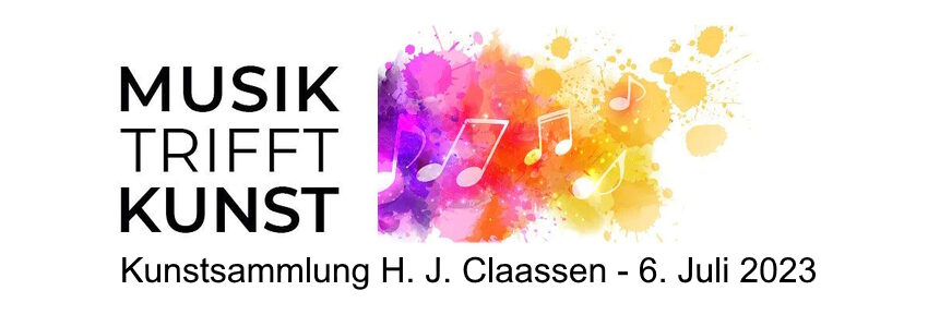 Musik trifft Kunst - 6. Juli 2023. Grafik: Kunstsammlung Henning J. Claassen