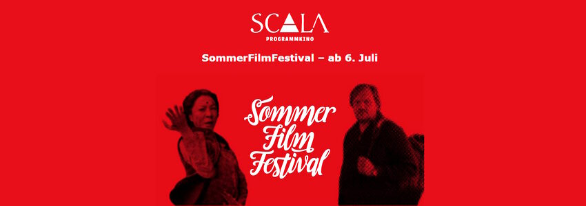 SCALA SommerFilmFestival - 6. Juli - 16. August 2023. Grafik: SCAL Programmkino.