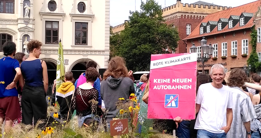 Fridays for Future: Demonstration am 11.08.2023 in Lüneburg. Foto: A. Völzke.