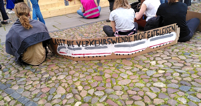 Fridays for Future: Demonstration am 11.08.2023 in Lüneburg. Foto: A. Völzke.