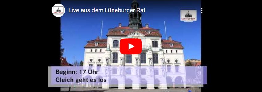 Lüne-Stream: Live aus dem Lüneburger Rat. Screenshot: Lüne-Stream.