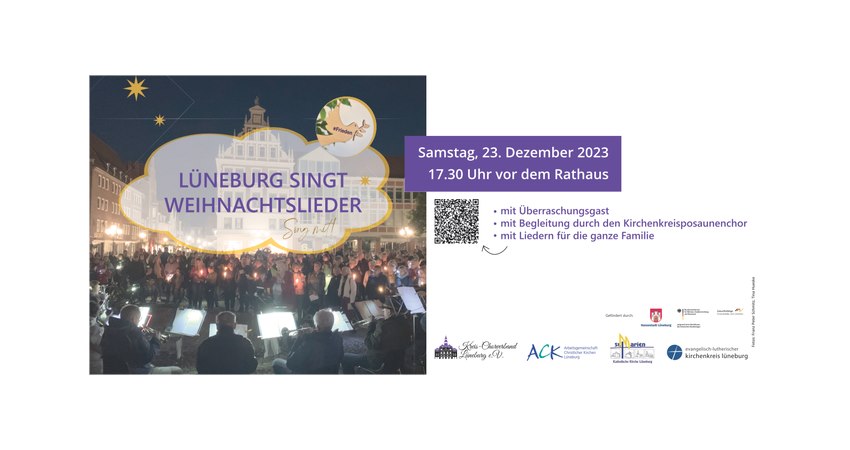 Lüneburg singt Weihnachtslieder - 23.12.2023. Fotos: Fotos: Franz Peter Schmitz, Tina Hueske.