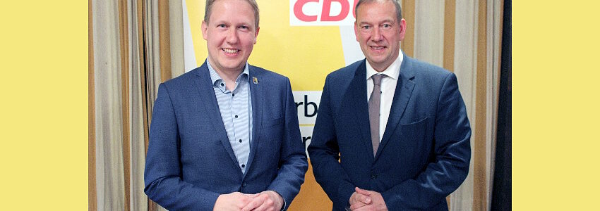 Foto: CDU KV Lüneburg. Henning Otte (rechts) und Felix Petersen.