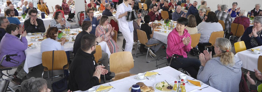 Ehrenamtsfrühstück am 18.03.2023 bei der Lebenshilfe Lüneburg-Harburg.