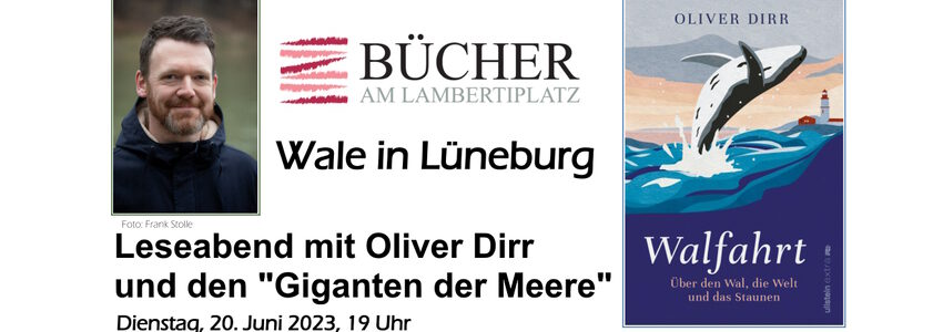 Leseabend Oliver Dirr, 20.06.2023. Foto/Grafik: Frank Stolle/Bücher am Lambertiplatz.