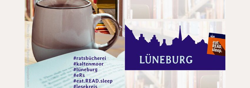Büchercafé Kaltenmoor. Lesezeichen: Hansestadt Lüneburg (angepasst).