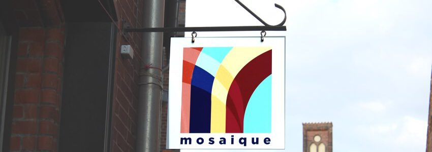 mosaique: Foto mit Logo. Foto: mosaique Lüneburg.