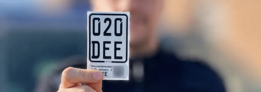 Polizeiinspektion Rotenburg (Wümme): Versicherungsplakette.