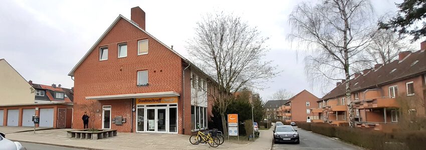 Foto: Lüne-Blog. Stadtteiltreff HaLo in Lüneburg Neu Hagen - Schützenplatz in der Losiusstr. 10.