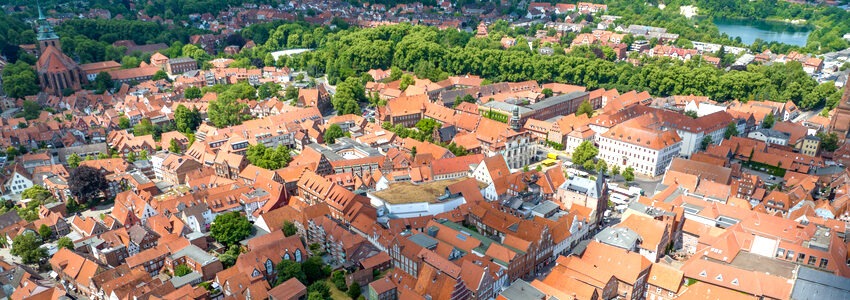 Foto: Hansestadt Lüneburg. Stadtpanorama.
