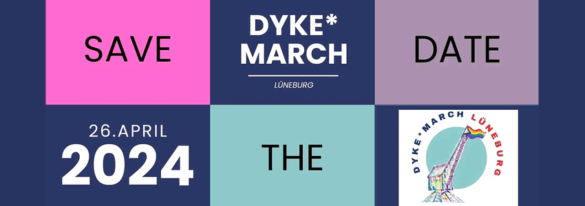 Dyke March, 26. April 2024, Lüneburg. Grafik: Sharepic (angepasst).