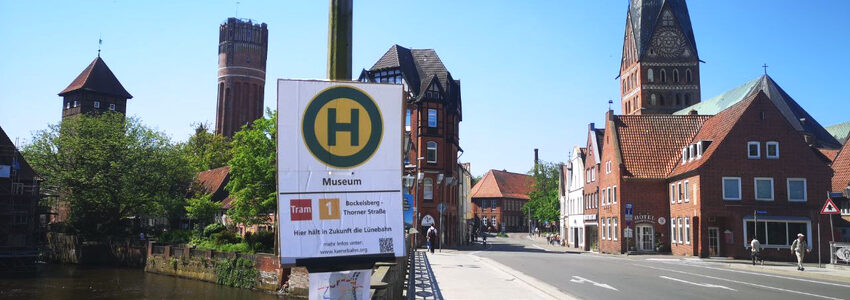 Haltestelle Museum, 02.05.2024. Foto: Initiative Lünebahn.