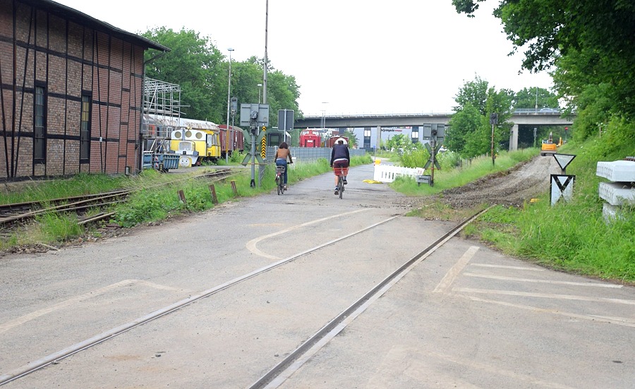 An der Soltauer Bahn. Diese Route könnte als Ausweichroute dienen. Foto: Radentscheid Lüneburg.