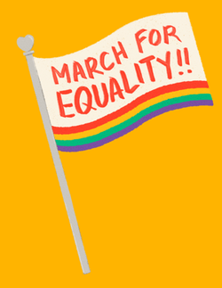 Lüneburg Pride: March for Equality. Logo.