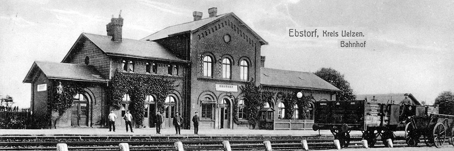 Bahnhof Ebstorf/Uelzen. Postkarte: Sammlung K.-D. Tröger.