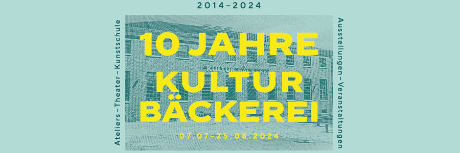 10 Jahre KulturBäckerei - Retrospektive in Plakaten. Grafik: KulturBäckerei Lüneburg.