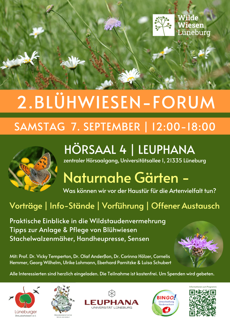 Blühwiesen-Forum am 7. September 2024. Grafik: Plakat.