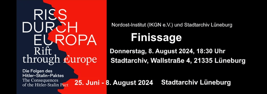 Sharepic: IKGN (angepasst). Ausstellung "Riss durch Europa" in Lüneburg, 25.06.-08.08.2024.