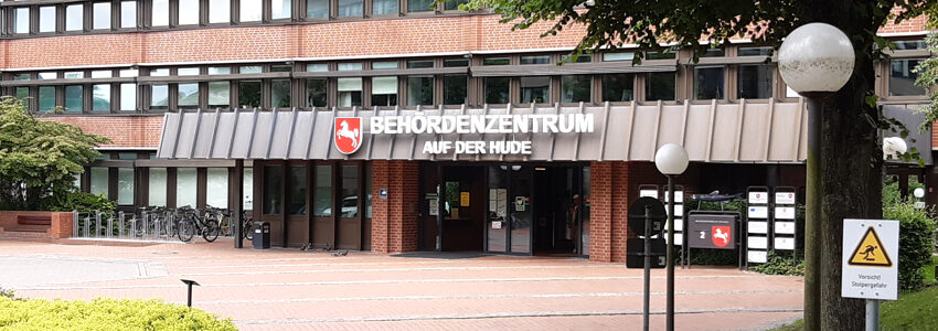 Behördenzentrum Lüneburg, Auf der Hude 2. Foto: Lüne-Blog.