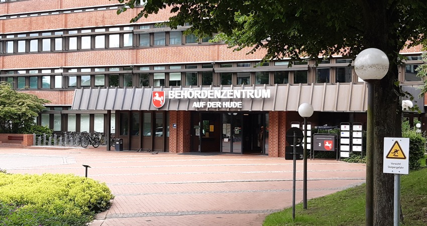Behördenzentrum Lüneburg, Auf der Hude 2. Foto: Lüne-Blog.