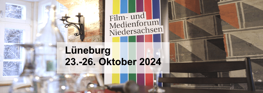 Film- und Medienforum Niedersachsen, 23.-26. Oktober 2024 in Lüneburg. Foto: Kerstin Hehmann, FMB.