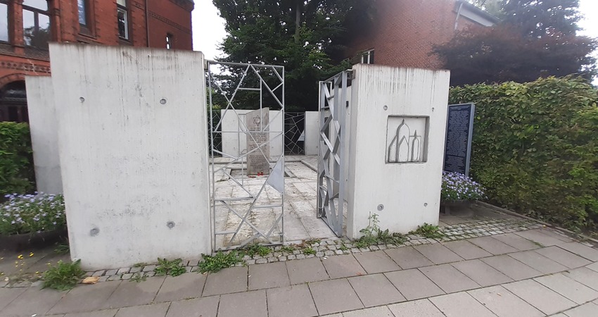 Denkmal für die Synagoge Lüneburg, Am Schifferwall 5. Foto: Lüne-Blog.