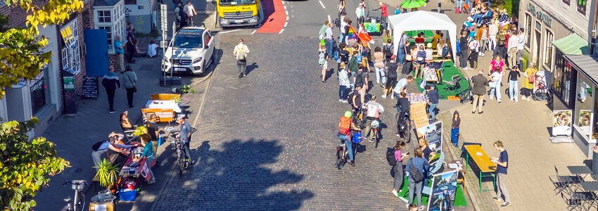 Parking Day 20.09.2024 in der Bardowicker Straße. Foto: Malte Hübner.