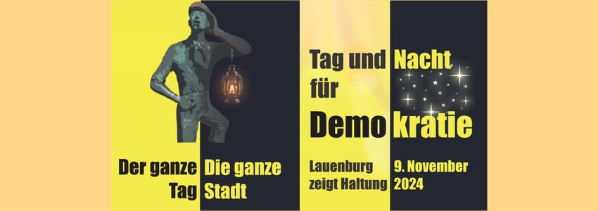 Aktion Tag und Nacht für Demokratie, Partnerschaften für Demokratie, Lauenburg.