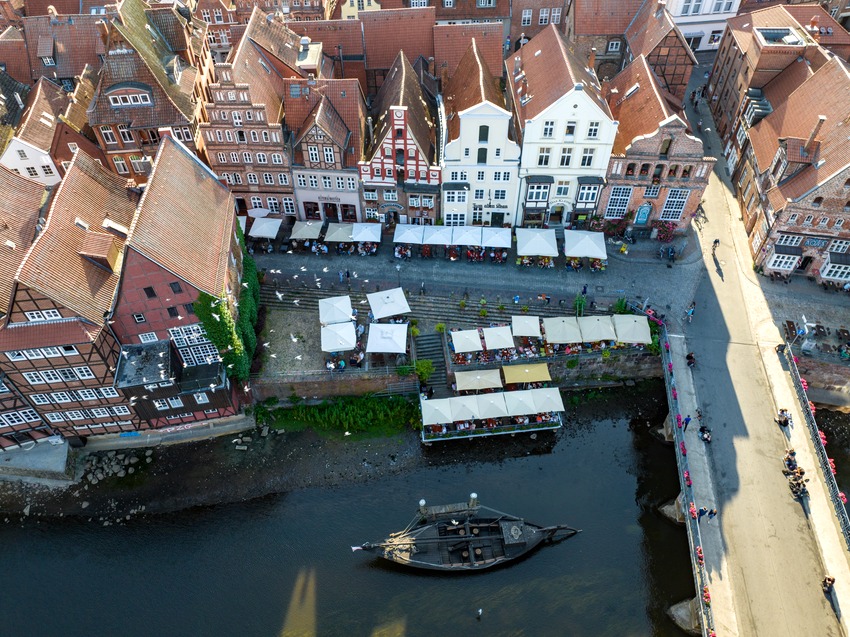 Foto: Hansestadt Lüneburg. Historischer Hafen.