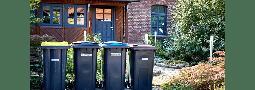 Foto: Remondis. Mülltonnen vor dem Haus.