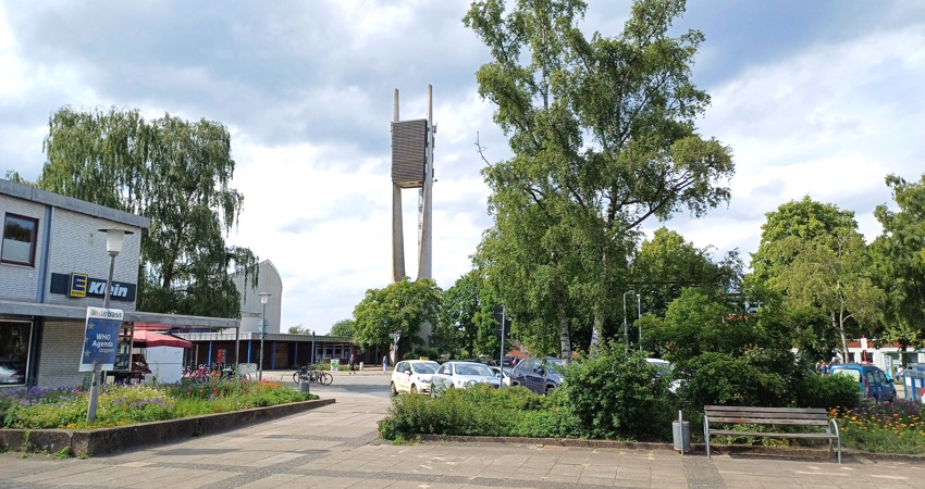 Stadtteilhaus KredO und Pauluskirche, Lüneburg Kreideberg. Foto: Christine Böhm.