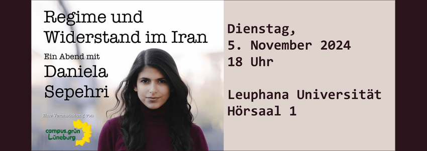 Regime und Widerstand im Iran, 5.11.2024 - Sharepic (angepasst)