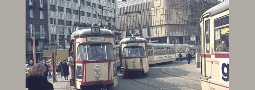 Historische Straßenbahn in Hannover. Foto: Dr. Harald Schaefer.