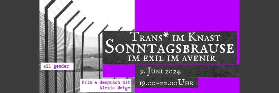 Avenir: Veranstaltung "All Gender-Sonntagsbrause", 09.06.2024. Sharepic (angepasst).