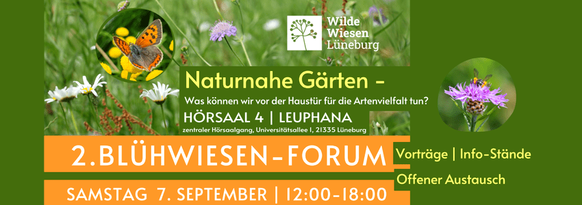 Blühwiesen-Forum am 7. September 2024. Grafik: Plakat (angepasst).