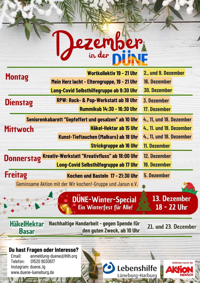 DÜNE: Programm Dezember 2024