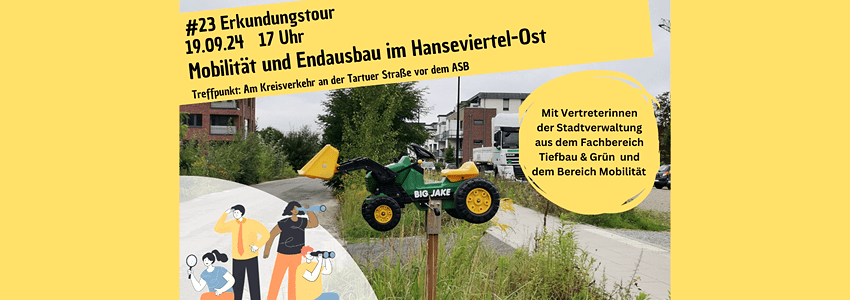 Erkundungstour Hanseviertel, 19.09.2024. Grafik: Stadtteilmanagement Hanseviertel, Hansestadt Lüneburg